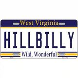 Hillbilly West Virginia Novelty Metal License Plate 24" x 12" (LLP)