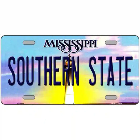 Southern State Mississippi Novelty Metal License Plate 24" x 12" (LLP)