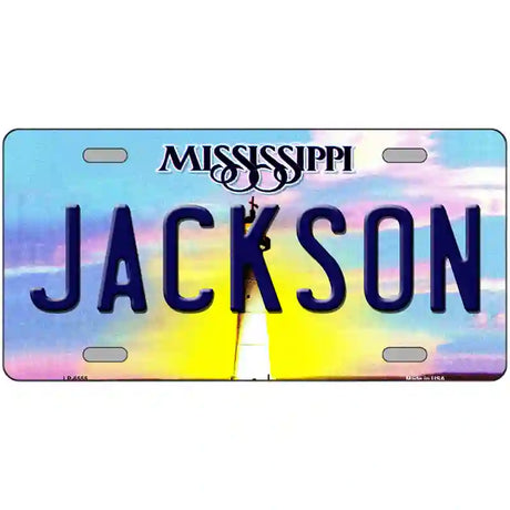 Jackson Mississippi Novelty Metal License Plate 24" x 12" (LLP)