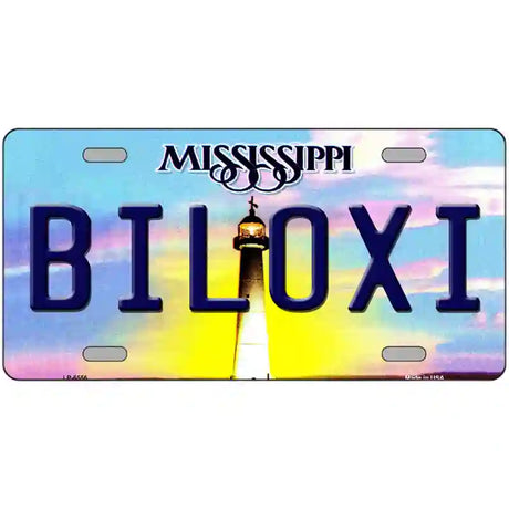 Biloxi Mississippi Novelty Metal License Plate 24" x 12" (LLP)