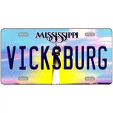 Vicksburg Mississippi Novelty Metal License Plate 24" x 12" (LLP)