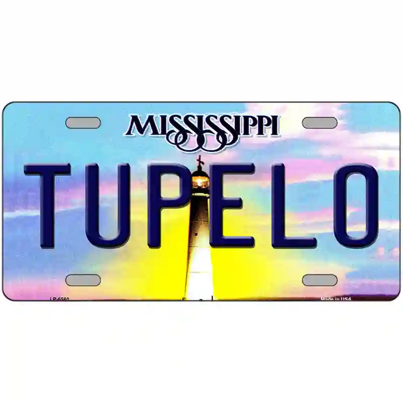 Tupelo Mississippi Novelty Metal License Plate 24" x 12" (LLP)