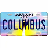 Columbus Mississippi Novelty Metal License Plate 24" x 12" (LLP)