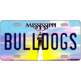 Bulldogs Mississippi Novelty Metal License Plate 24" x 12" (LLP)