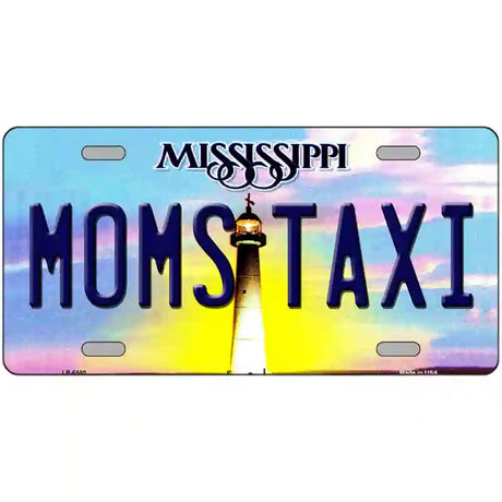 Moms Taxi Mississippi Novelty Metal License Plate 24" x 12" (LLP)