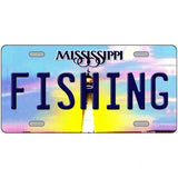 Fishing Mississippi Novelty Metal License Plate 24" x 12" (LLP)