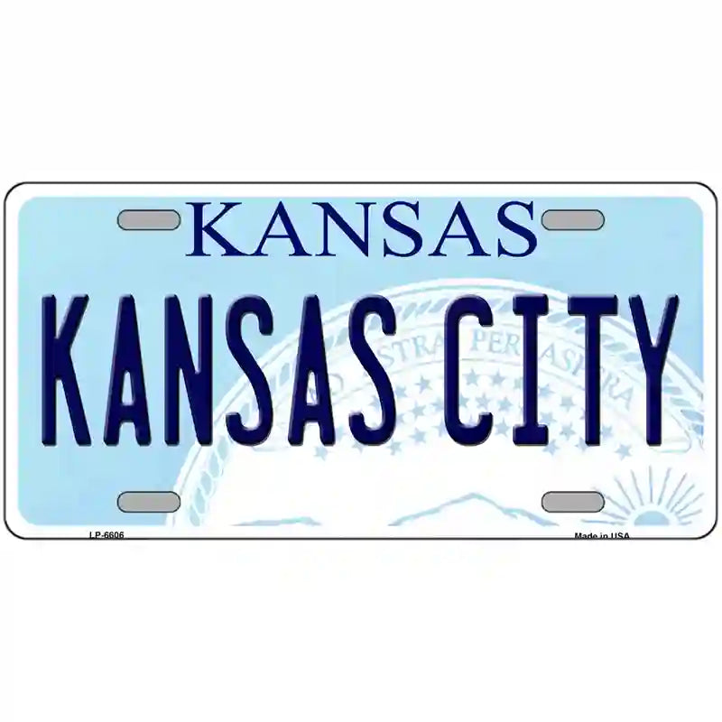 Kansas City Novelty Metal License Plate 24" x 12" (LLP)