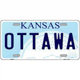 Ottawa Kansas Novelty Metal License Plate 24" x 12" (LLP)