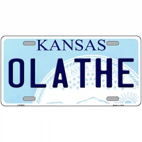 Olathe Kansas Novelty Metal License Plate 24" x 12" (LLP)