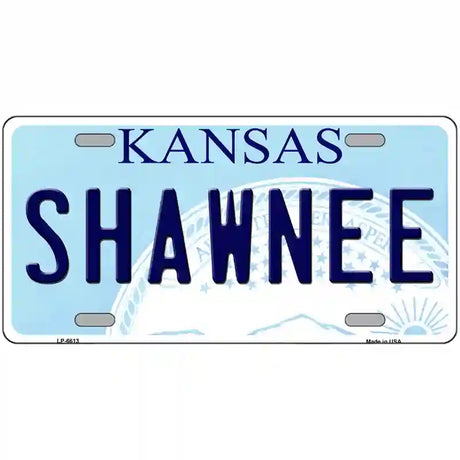 Shawnee Kansas Novelty Metal License Plate 24" x 12" (LLP)