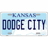 Dodge City Kansas Novelty Metal License Plate 24" x 12" (LLP)