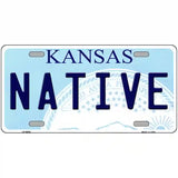 Native Kansas Novelty Metal License Plate 24" x 12" (LLP)