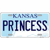 Princess Kansas Novelty Metal License Plate 24" x 12" (LLP)