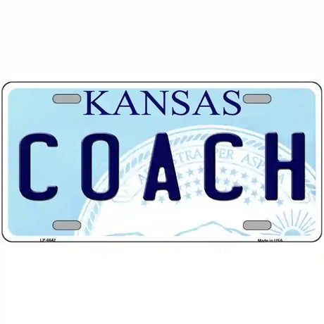 Coach Kansas Novelty Metal License Plate 24" x 12" (LLP)