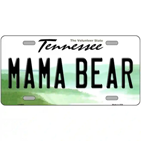 Mama Bear Tennessee Novelty Metal License Plate 24" x 12" (LLP)