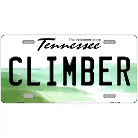 Climber Tennessee Novelty Metal License Plate 24" x 12" (LLP)