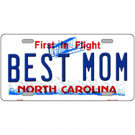 Best Mom North Carolina Novelty Metal License Plate 24" x 12" (LLP)