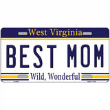 Best Mom West Virginia Novelty Metal License Plate 24" x 12" (LLP)