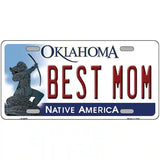 Best Mom Oklahoma Novelty Metal License Plate 24" x 12" (LLP)