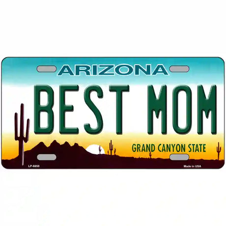 Best Mom Arizona Novelty Metal License Plate 24" x 12" (LLP)