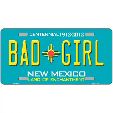 Bad Girl New Mexico Novelty Metal License Plate 24" x 12" (LLP)