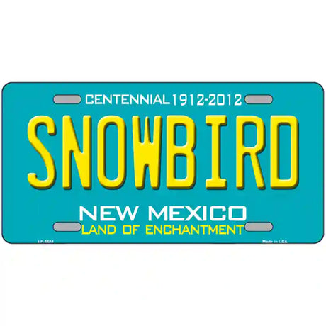 Snowbird New Mexico Novelty Metal License Plate 24" x 12" (LLP)