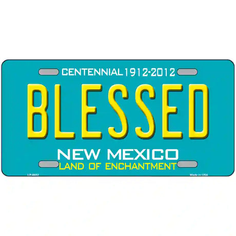 Blessed New Mexico Novelty Metal License Plate 24" x 12" (LLP)