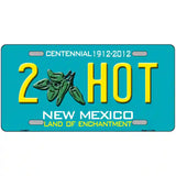 2 Hot Green New Mexico Novelty Metal License Plate 24" x 12" (LLP)