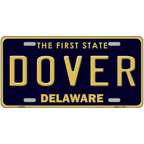 Dover Delaware Novelty Metal License Plate 24" x 12" (LLP)