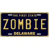 Zombie Delaware Novelty Metal License Plate 24" x 12" (LLP)