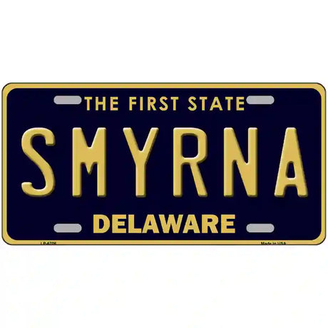 Smyrna Delaware Novelty Metal License Plate 24" x 12" (LLP)