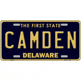 Camden Delaware Novelty Metal License Plate 24" x 12" (LLP)