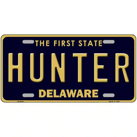 Hunter Delaware Novelty Metal License Plate 24" x 12" (LLP)