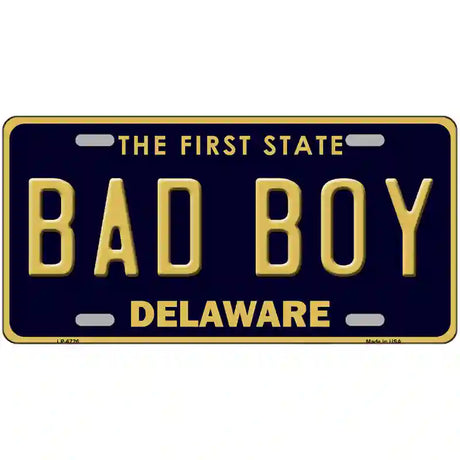 Bad Boy Delaware Novelty Metal License Plate 24" x 12" (LLP)