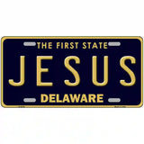 Jesus Delaware Novelty Metal License Plate 24" x 12" (LLP)