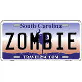 Zombie South Carolina Novelty Metal License Plate 24" x 12" (LLP)