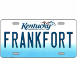 Frankfort Kentucky Novelty Metal License Plate 24" x 12" (LLP)