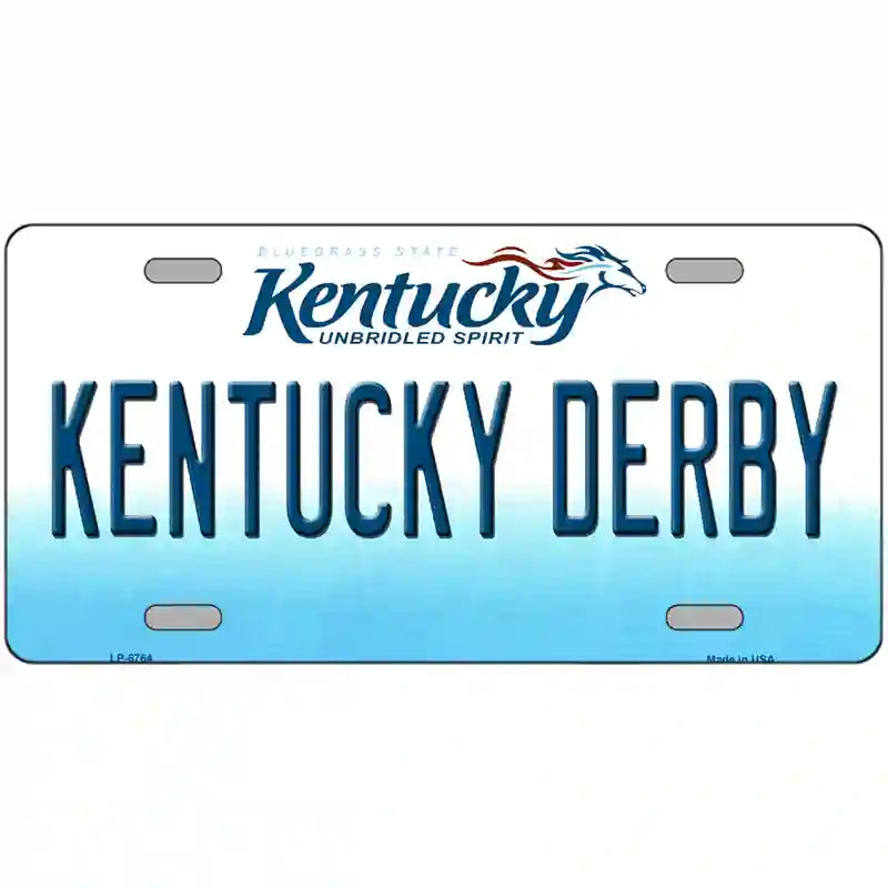 Kentucky Derby Kentucky Novelty Metal License Plate 24" x 12" (LLP)