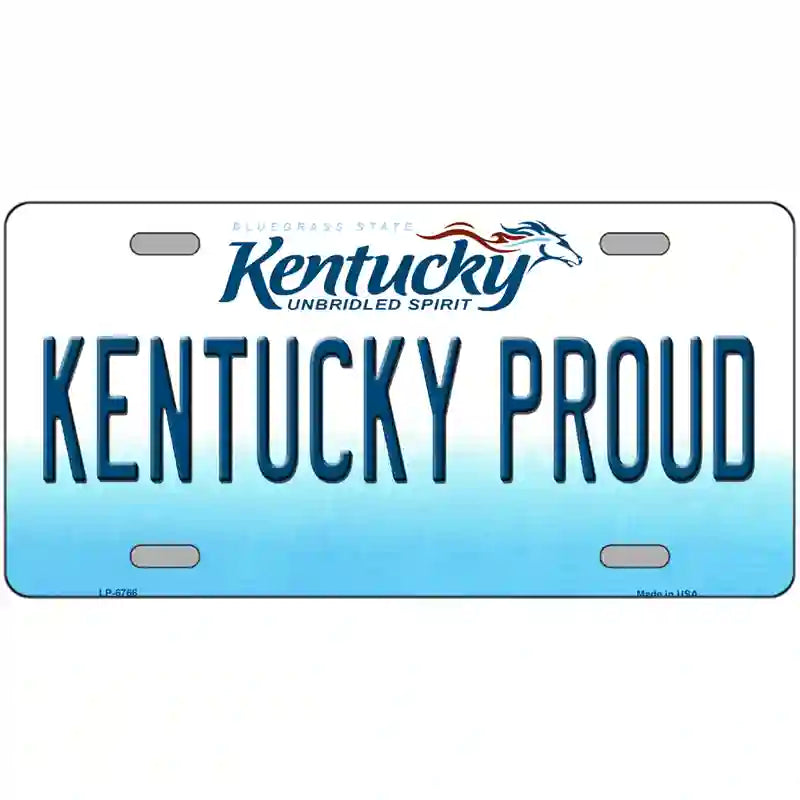 Kentucky Proud Novelty Metal License Plate 24" x 12" (LLP)