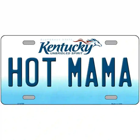 Hot Mama Kentucky Novelty Metal License Plate 24" x 12" (LLP)