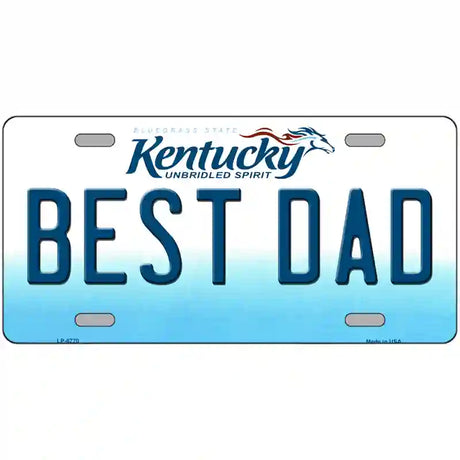 Best Dad Kentucky Novelty Metal License Plate 24" x 12" (LLP)