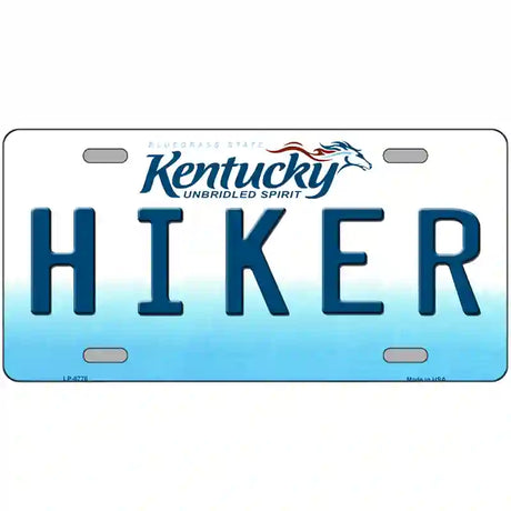 Hiker Kentucky Novelty Metal License Plate 24" x 12" (LLP)