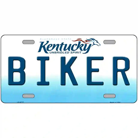 Biker Kentucky Novelty Metal License Plate 24" x 12" (LLP)