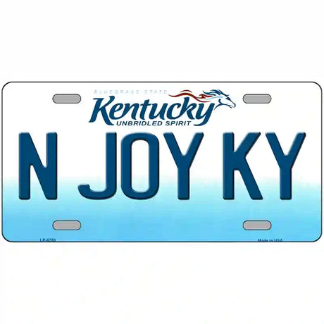 N Joy Kentucky Novelty Metal License Plate 24" x 12" (LLP)