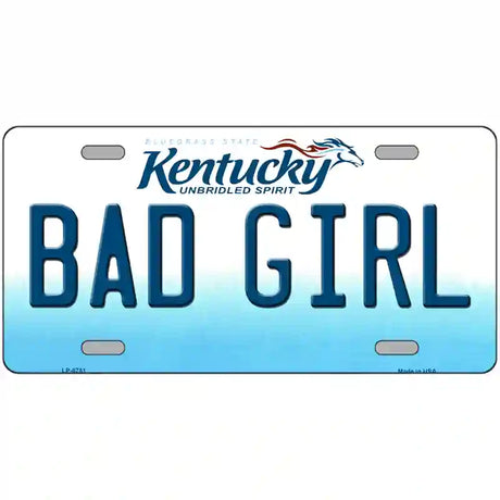 Bad Girl Kentucky Novelty Metal License Plate 24" x 12" (LLP)