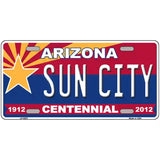 Arizona Centennial Sun City Novelty Metal License Plate 24" x 12" (LLP)