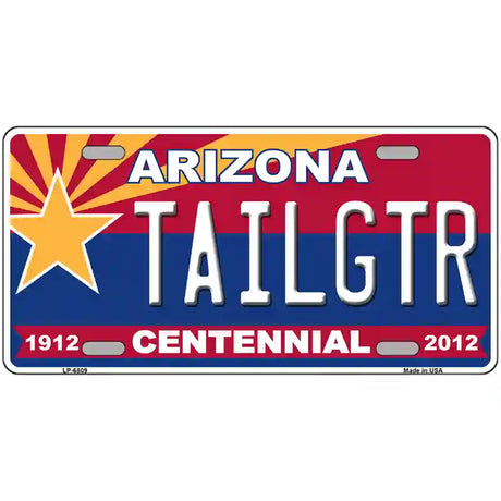 Arizona Centennial Tailgtr Novelty Metal License Plate 24" x 12" (LLP)