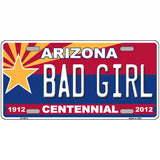 Arizona Centennial Bad Girl Novelty Metal License Plate 24" x 12" (LLP)