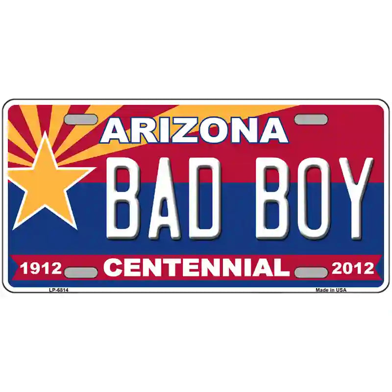 Arizona Centennial Bad Boy Novelty Metal License Plate 24" x 12" (LLP)