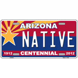 Arizona Centennial Native Novelty Metal License Plate 24" x 12" (LLP)